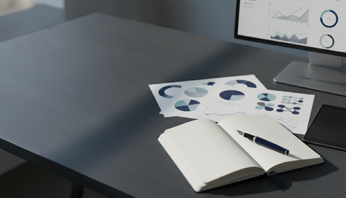 Sales planning workspace with reports and an open notebook