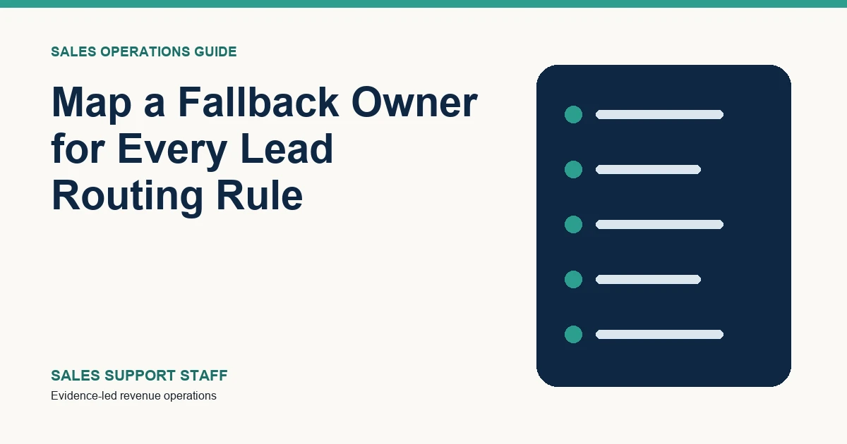Illustration for Map a Fallback Owner for Every Lead Routing Rule