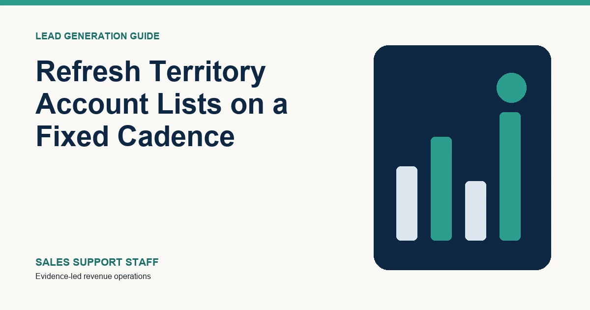 Illustration for Refresh Territory Account Lists on a Fixed Cadence