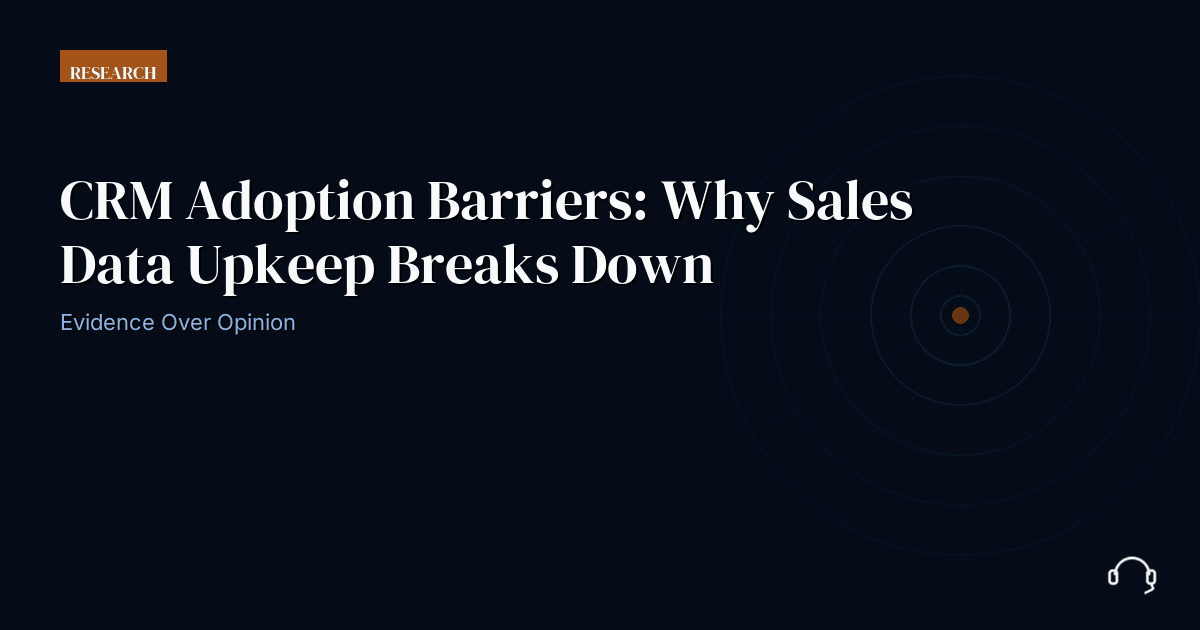 Sales CRM records arranged around a clear maintenance ownership workflow