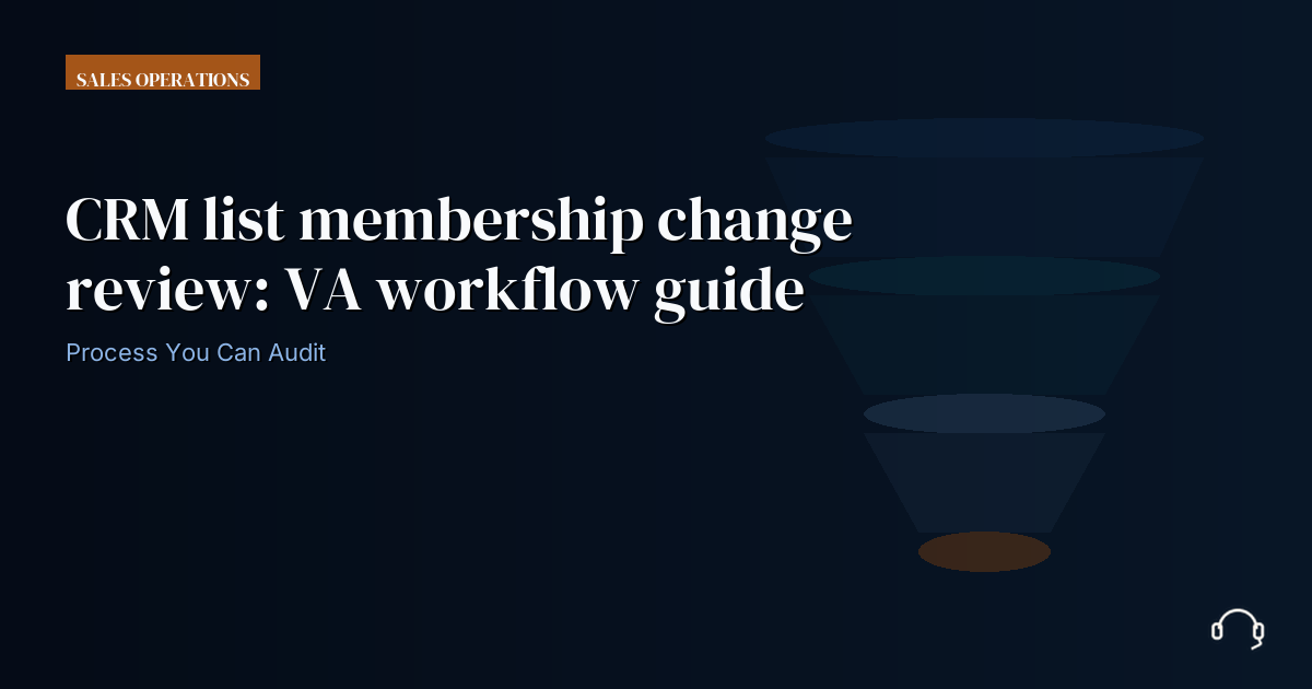 Illustration for CRM list membership change review: VA workflow guide