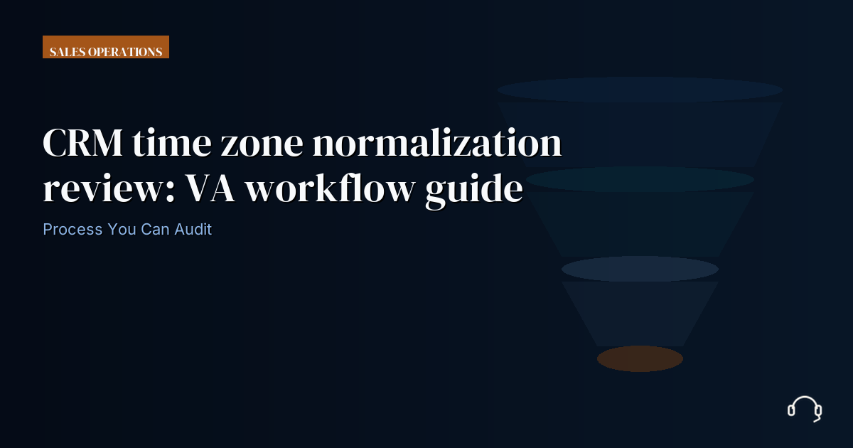 Illustration for CRM time zone normalization review: VA workflow guide