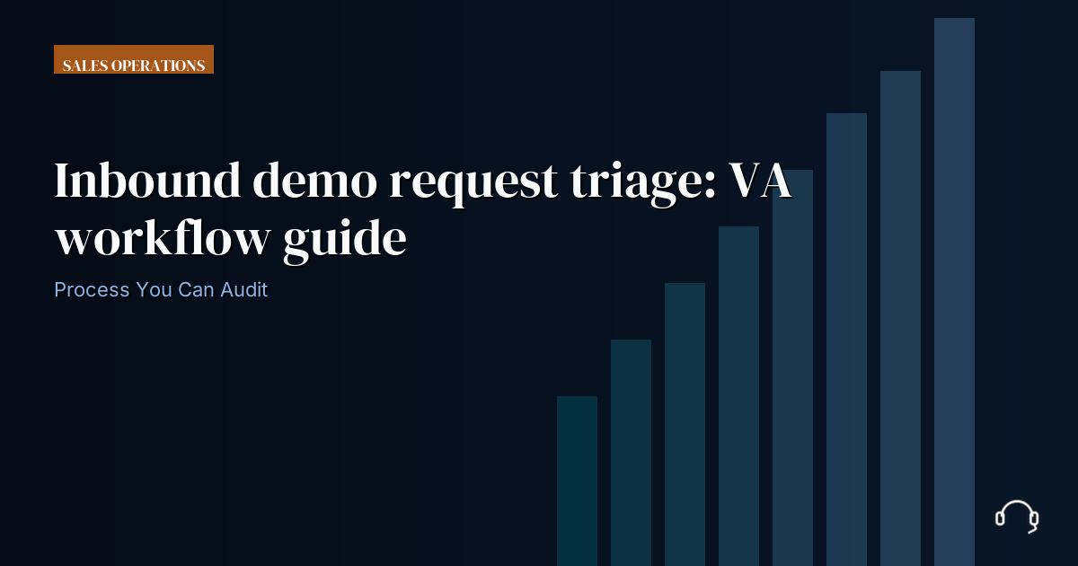 Illustration for Inbound demo request triage: VA workflow guide