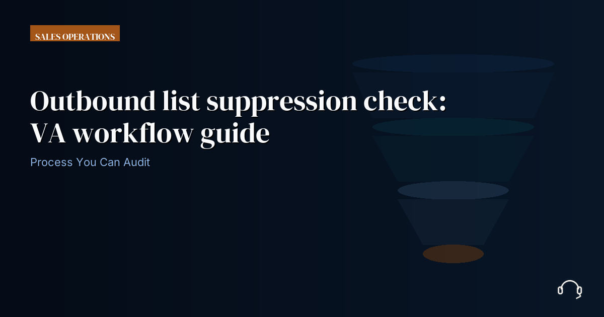 Illustration for Outbound list suppression check: VA workflow guide