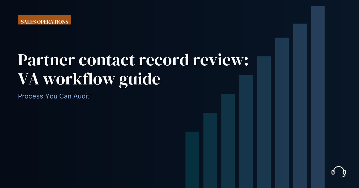 Illustration for Partner contact record review: VA workflow guide