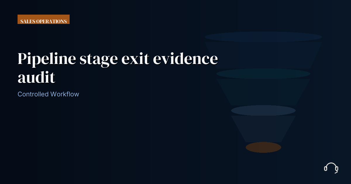 Illustration for Pipeline stage exit evidence audit: a controlled VA workflow
