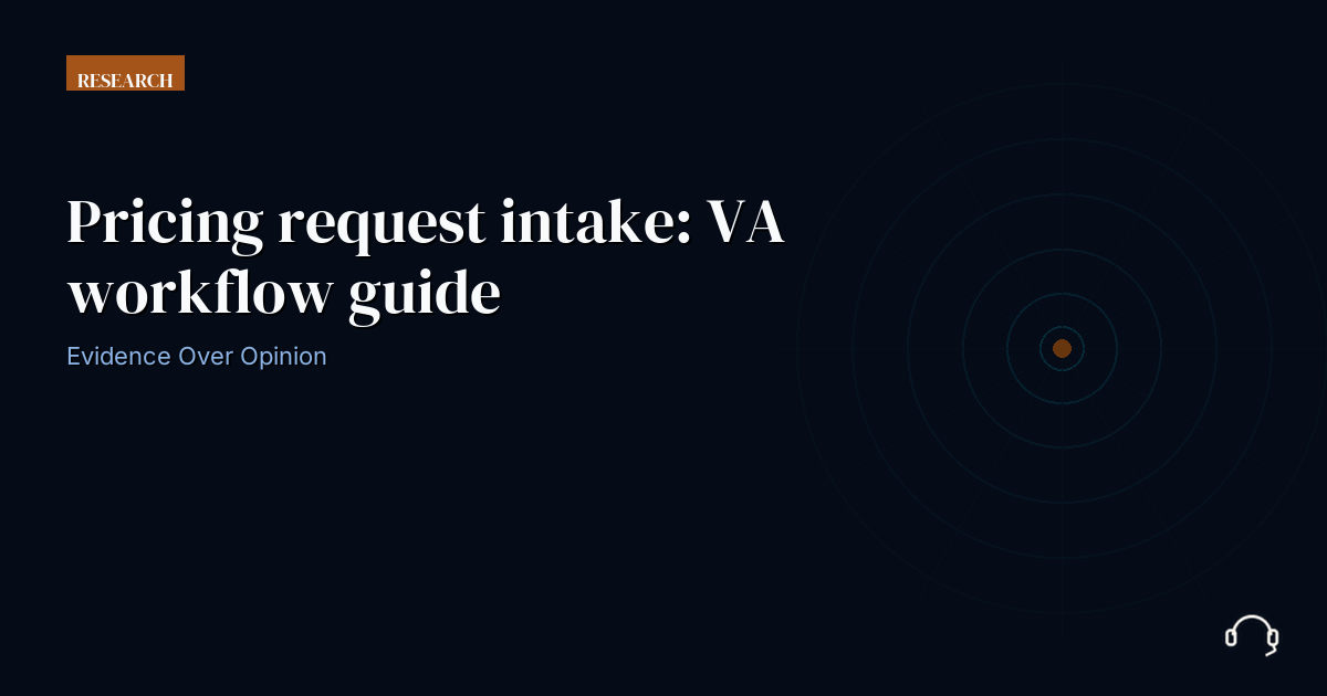 Illustration for Pricing request intake: VA workflow guide