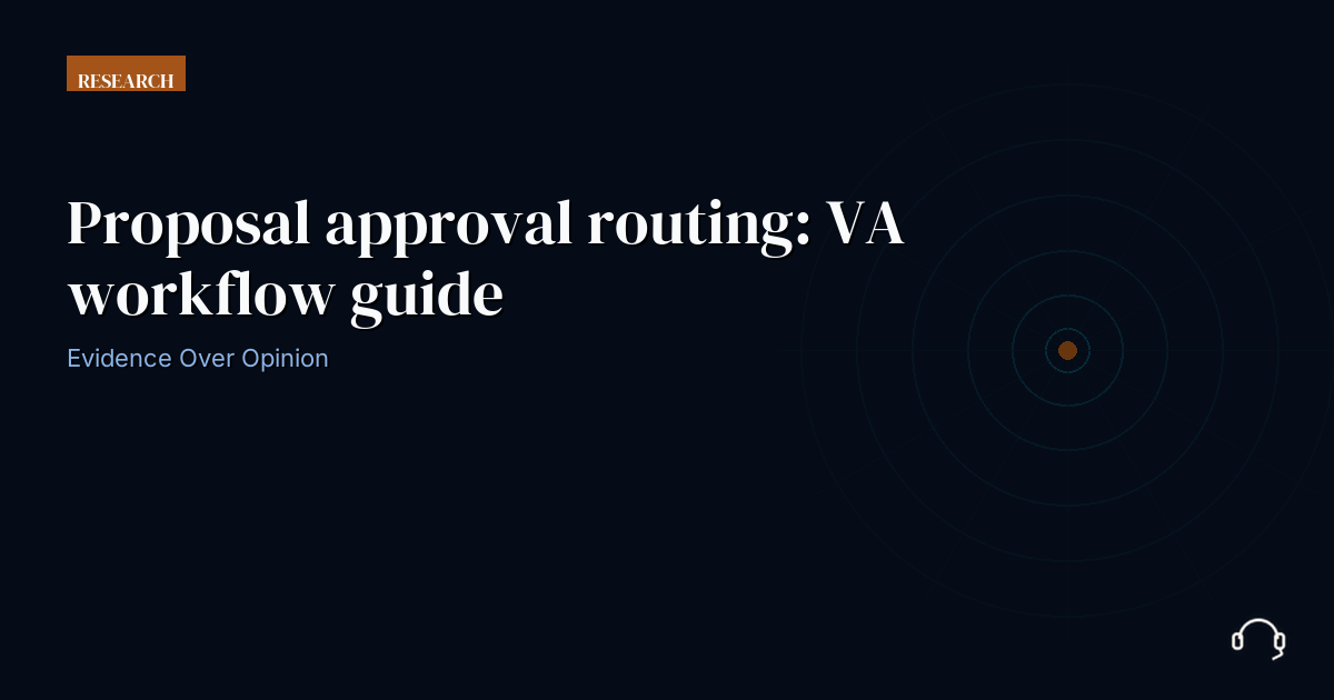 Illustration for Proposal approval routing: VA workflow guide