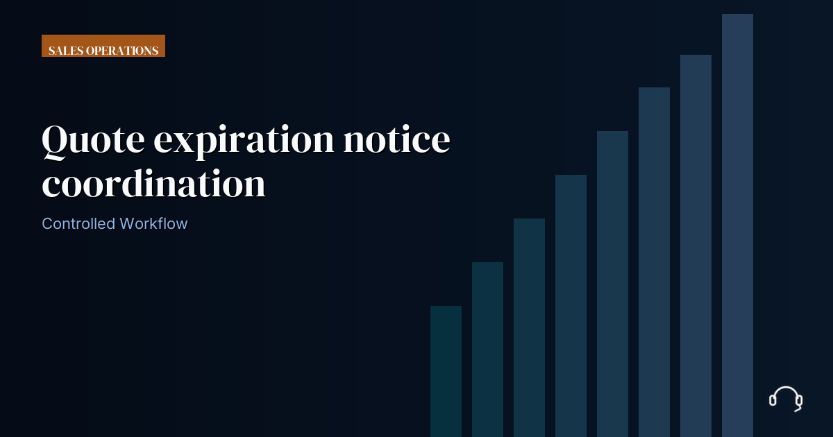 Illustration for Quote expiration notice coordination: a controlled VA workflow