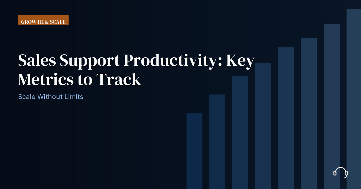 Illustration for Sales Support Productivity: Key Metrics to Track