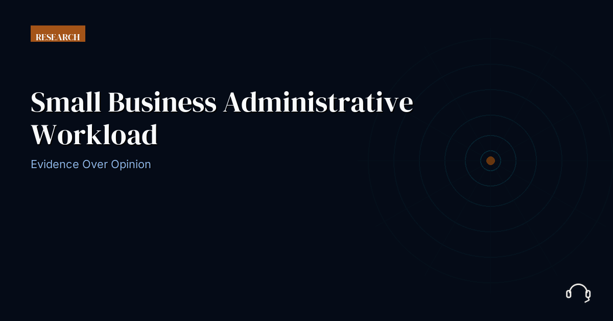 Small business administrative workload capacity model